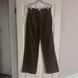 RVCA Olive Corduroy Pants
